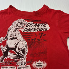 Load image into Gallery viewer, Boys H&amp;T, red cotton tee / top, dinosaur, FUC, size 1,  