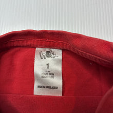 Load image into Gallery viewer, Boys H&amp;T, red cotton tee / top, dinosaur, FUC, size 1,  