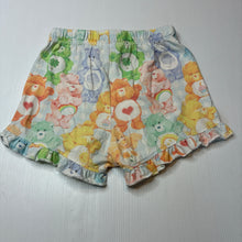 Load image into Gallery viewer, Girls Cotton On, Care Bears soft feel pyjama shorts, elasticated, wash fade, FUC, size 7,  