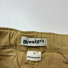 Load image into Gallery viewer, Boys Breakers, stretch cotton shorts, adjustable, FUC, size 7,  