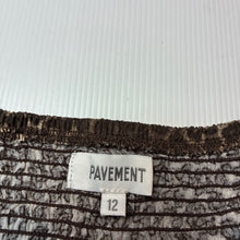 Load image into Gallery viewer, Girls Pavement, tiered animal print skirt, elasticated, L: 32cm, GUC, size 12,  