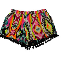Load image into Gallery viewer, Girls Mango, colourful lightweight shorts, elasticated, GUC, size 7,  