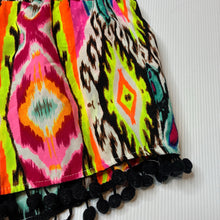 Load image into Gallery viewer, Girls Mango, colourful lightweight shorts, elasticated, GUC, size 7,  