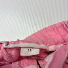 Load image into Gallery viewer, Girls pink, denim skirt, elasticated, L: 29cm, GUC, size 4-5,  