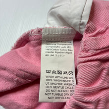 Load image into Gallery viewer, Girls pink, denim skirt, elasticated, L: 29cm, GUC, size 4-5,  