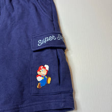 Load image into Gallery viewer, Boys Nintendo, Super Mario cargo shorts, elasticated, EUC, size 10,  