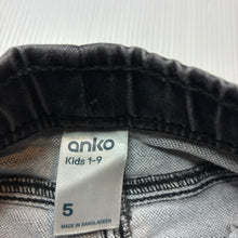 Load image into Gallery viewer, Boys Anko, stretch knit denim shorts, elasticated, GUC, size 5,  