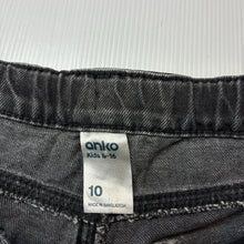 Load image into Gallery viewer, Girls Anko, distressed jean shorts, adjustable, GUC, size 10,  