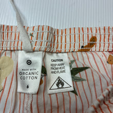 Load image into Gallery viewer, Girls Target, lightweight organic cotton pyjama shorts, EUC, size 6,  