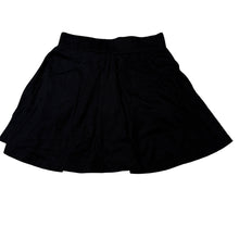 Load image into Gallery viewer, Girls Anko, black cotton skirt, built-in shorts, elasticated, EUC, size 7,  