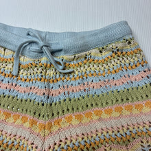 Load image into Gallery viewer, Girls Ghanda, knitted cotton shorts, elasticated, GUC, size 5-6,  
