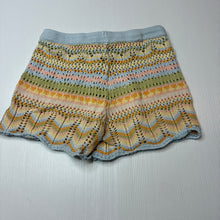 Load image into Gallery viewer, Girls Ghanda, knitted cotton shorts, elasticated, GUC, size 5-6,  