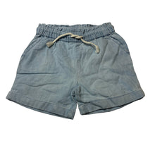 Load image into Gallery viewer, Girls Anko, lightweight chambray cotton shorts, elasticated, GUC, size 6,  