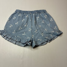 Load image into Gallery viewer, Girls 1964 Denim Co, lightweight chambray cotton shorts, elasticated, GUC, size 6,  