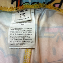 Load image into Gallery viewer, Girls SHEIN, colourful lightweight shorts, elasticated, EUC, size 10,  