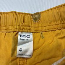 Load image into Gallery viewer, Boys Anko, lightweight cotton shorts, elasticated, tennis, FUC, size 4,  