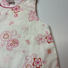 Load image into Gallery viewer, Girls Target, vintage floral cotton dress, GUC, size 00, L: 40cm