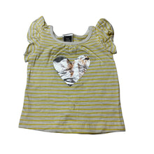 Load image into Gallery viewer, Girls Kids &amp; Co, striped cotton tee / top, EUC, size 0000,  