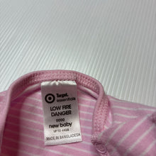 Load image into Gallery viewer, Girls Target, striped stretchy romper, elephant, GUC, size 0000,  