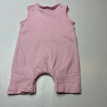 Load image into Gallery viewer, Girls Target, striped stretchy romper, elephant, GUC, size 0000,  