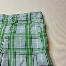 Load image into Gallery viewer, Boys Target, checked cotton shorts, adjustable, FUC, size 1,  