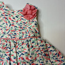 Load image into Gallery viewer, Girls John Lewis, lined party dress, EUC, size 00, L: 38cm