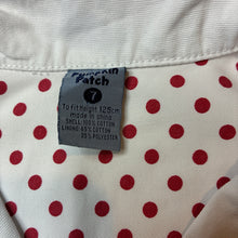 Load image into Gallery viewer, Girls Pumpkin Patch, vintage white denim jacket, light marks left sleeve, FUC, size 7,  