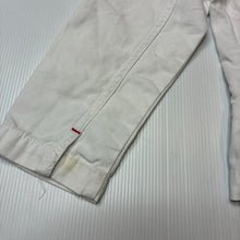 Load image into Gallery viewer, Girls Pumpkin Patch, vintage white denim jacket, light marks left sleeve, FUC, size 7,  
