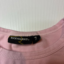 Load image into Gallery viewer, Girls Rock Your Kid, stretchy long sleeve tee / top, FUC, size 7,  