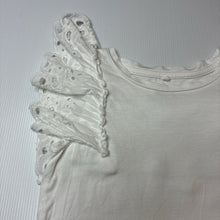 Load image into Gallery viewer, Girls Anko, white cotton tee / top, GUC, size 6,  