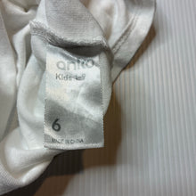 Load image into Gallery viewer, Girls Anko, white cotton tee / top, GUC, size 6,  