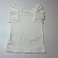 Load image into Gallery viewer, Girls Anko, white cotton tee / top, GUC, size 6,  