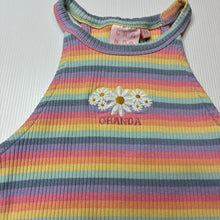 Load image into Gallery viewer, Girls GHANDA, embroidered ribbed stretchy summer top, FUC, size 5-6,  