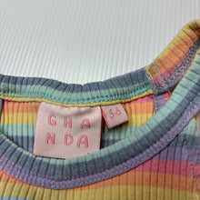 Load image into Gallery viewer, Girls GHANDA, embroidered ribbed stretchy summer top, FUC, size 5-6,  