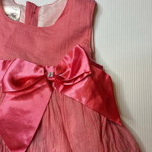 Load image into Gallery viewer, Girls Blue Sky, lined crinkle cotton dress, discolouration on front, FUC, size 12 months, L: 45cm