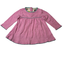 Load image into Gallery viewer, Girls John Lewis, pink cotton long sleeve dress, wash fade &amp; pilling, FUC, size 0, L: 36cm