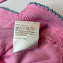 Load image into Gallery viewer, Girls John Lewis, pink cotton long sleeve dress, wash fade &amp; pilling, FUC, size 0, L: 36cm