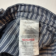 Load image into Gallery viewer, Boys THREADBOYS, blue cotton shorts, adjustable, GUC, size 5-6,  