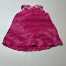 Load image into Gallery viewer, Girls Target, pink &amp; white cotton summer dress, FUC, size 000, L: 30cm