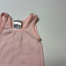 Load image into Gallery viewer, Girls Target, pink ribbed cotton singlet top, GUC, size 000,  