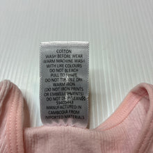 Load image into Gallery viewer, Girls Target, pink ribbed cotton singlet top, GUC, size 000,  