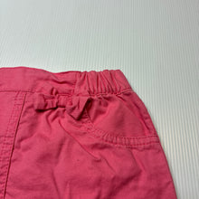 Load image into Gallery viewer, Girls ZY baby, pink cotton skirt, elasticated, built-in nappy cover, GUC, size 00,  