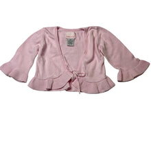 Load image into Gallery viewer, Girls FRED BARE, pink knitted cotton cardigan, light marksleft cuff, FUC, size 0,  