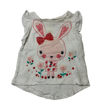 Load image into Gallery viewer, Girls Dymples, cotton top, rabbit, FUC, size 000,  