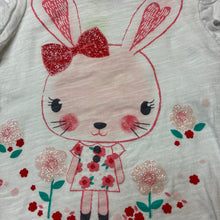 Load image into Gallery viewer, Girls Dymples, cotton top, rabbit, FUC, size 000,  