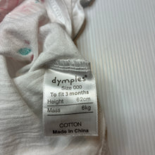 Load image into Gallery viewer, Girls Dymples, cotton top, rabbit, FUC, size 000,  