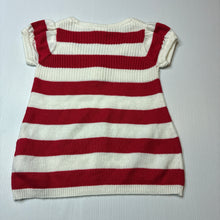 Load image into Gallery viewer, Girls Pumpkin Patch, striped lightweight knit short sleeve top, EUC, size 1,  