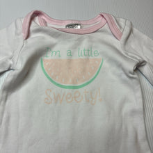 Load image into Gallery viewer, Girls Baby Berry, cotton bodysuit / romper, watermelon, GUC, size 000,  