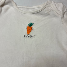 Load image into Gallery viewer, Unisex St Bernard, cotton bodysuit / romper, carrot, GUC, size 00,  