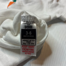 Load image into Gallery viewer, Unisex St Bernard, cotton bodysuit / romper, carrot, GUC, size 00,  